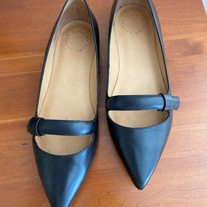 Marc By Marc Jacobs Black Leather Point Toe Flats Size 8 / 8.5